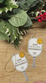 Pickleball Christmas Ornament