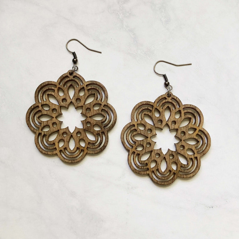 Mandala Daisy Earrings