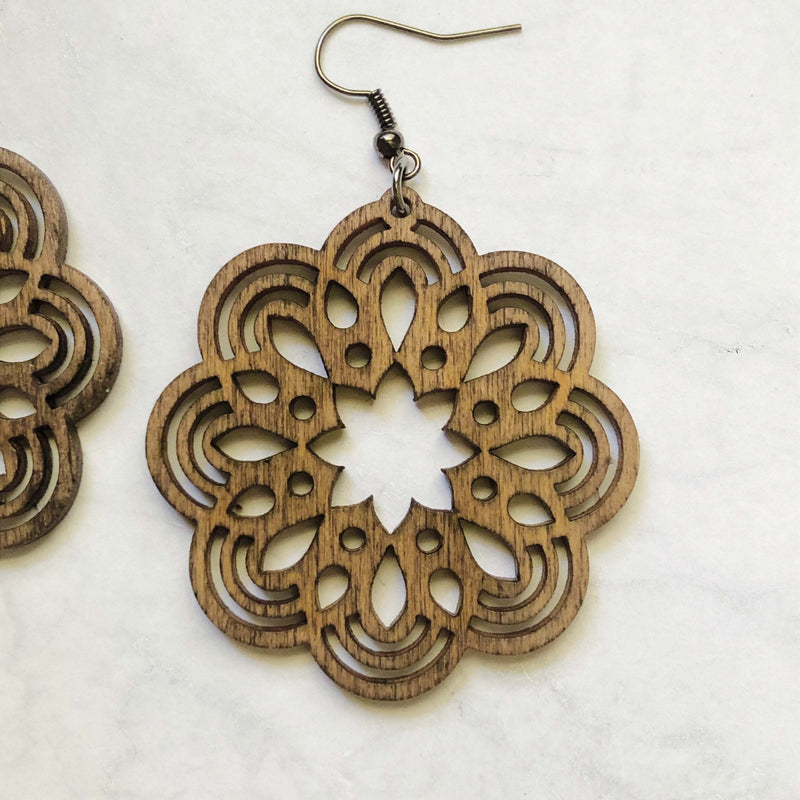 Mandala Daisy Earrings