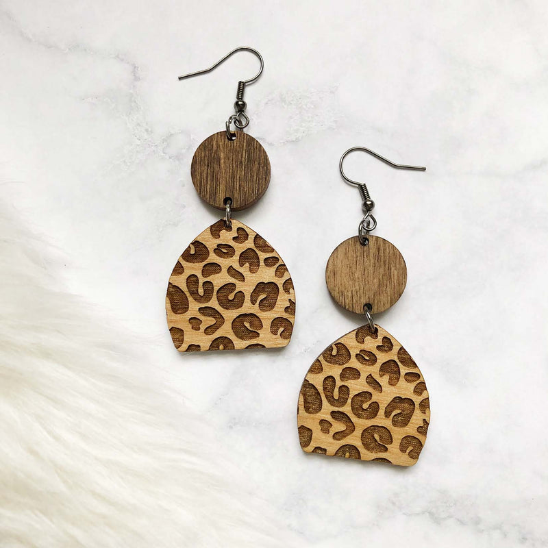 Leopard Bell Earrings