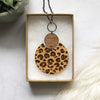 Leopard Print Statement Necklace