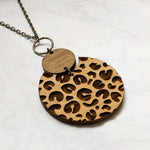 Leopard Print Statement Necklace