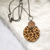 Leopard Print Statement Necklace