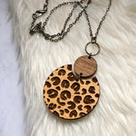 Leopard Print Statement Necklace