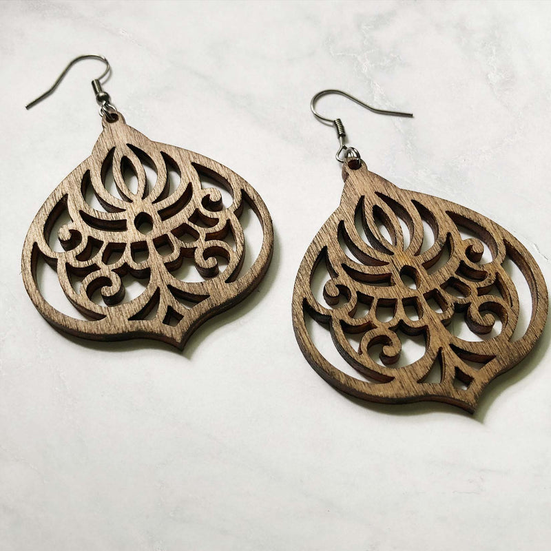 Teardrop Mandala Earrings