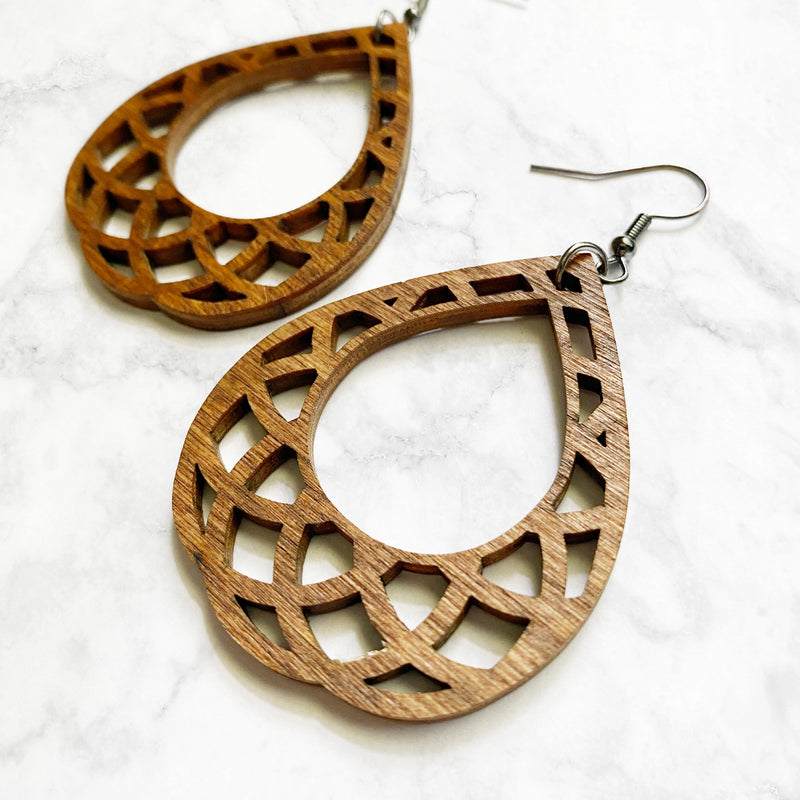 Mandala Teardrop Earrings