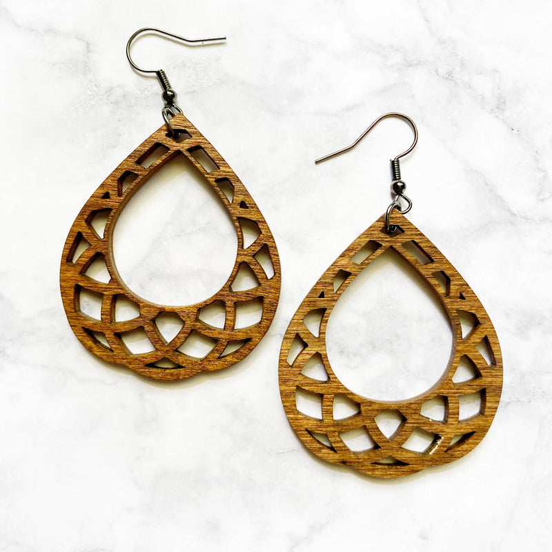 Mandala Teardrop Earrings