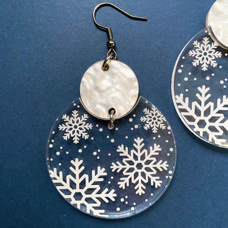 Snowflake Statement Earrings