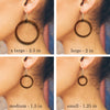 Wood Hoop Earrings