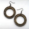 Wood Hoop Earrings