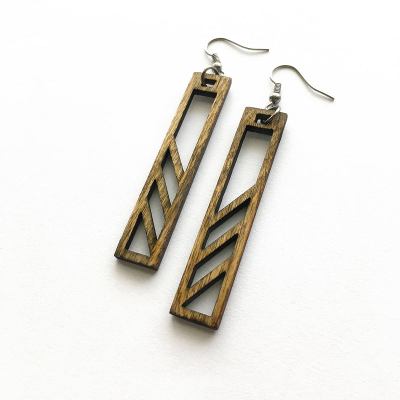 Diagonal Bar Earrings