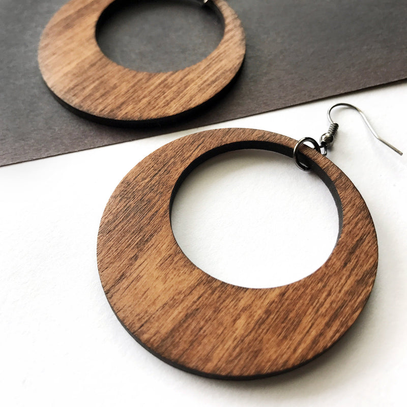 Mandala Laser Engraved Wooden Teardrop Earrings – ShoneyLee Laser Cut  Designs