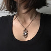 Glass Crystal & Wood Necklace